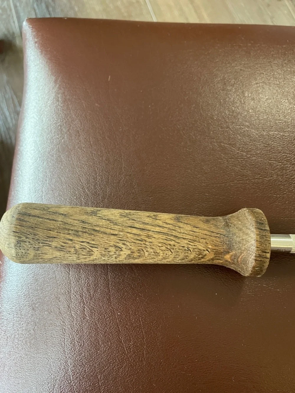 VTG Japanese Sharpening Steel Knife Honing Rod 8”– Wood Handle, Japan Marked